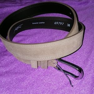 Light brown / tan leather  belt size 38